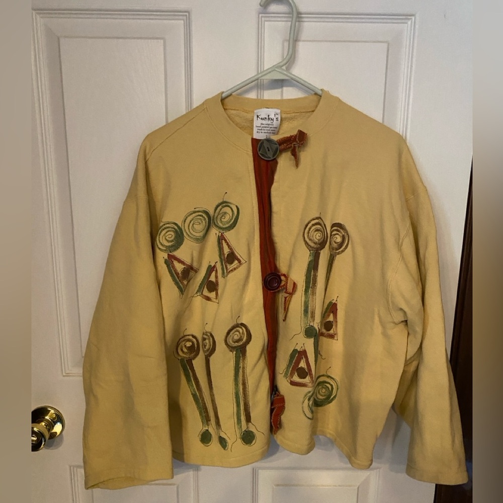 Kunky’s Handpainted Cardigan Jacket Sweater